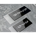 Custom Twalèt Nwa Plak Acrylic Braille Siy